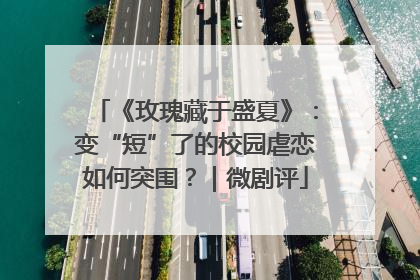 《玫瑰藏于盛夏》：变“短”了的校园虐恋如何突围？｜微剧评