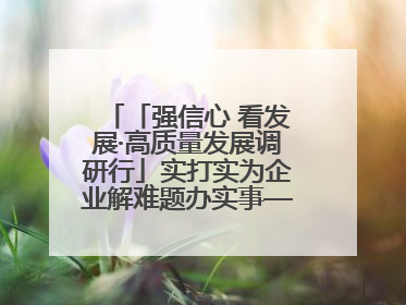 「强信心 看发展·高质量发展调研行」实打实为企业解难题办实事——古浪县优化营商环境助力企业高质量发展见闻