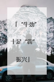 “牛劲”十足“犇”振兴