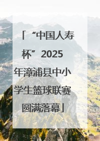 “中国人寿杯”2025年漳浦县中小学生篮球联赛圆满落幕
