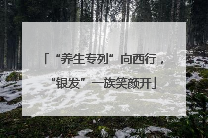 “养生专列”向西行，“银发”一族笑颜开