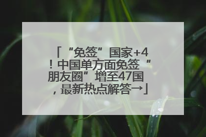 “免签”国家+4！中国单方面免签“朋友圈”增至47国，最新热点解答→