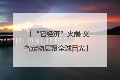 “它经济”火爆 义乌宠物展聚全球目光