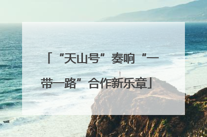 “天山号”奏响“一带一路”合作新乐章