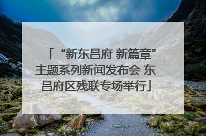 “新东昌府 新篇章”主题系列新闻发布会 东昌府区残联专场举行