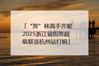 “舞”林高手齐聚 2025浙江省街舞超级联赛杭州站打响