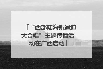 “西部陆海新通道大合唱”主题传播活动在广西启动