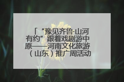 “豫见齐鲁·山河有约”跟着戏剧游中原——河南文化旅游（山东）推广周活动菏泽站活动举行