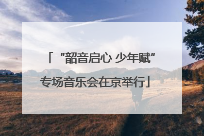 “韶音启心 少年赋”专场音乐会在京举行