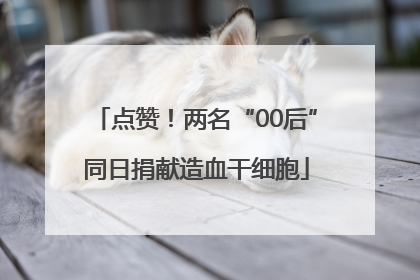 点赞！两名“00后”同日捐献造血干细胞
