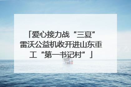 爱心接力战“三夏” 雷沃公益机收开进山东重工“第一书记村”