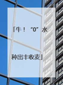 牛！“0”水种出丰收麦