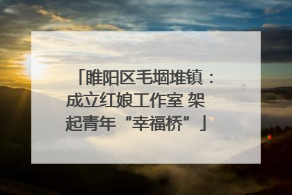 睢阳区毛堌堆镇：成立红娘工作室 架起青年“幸福桥”