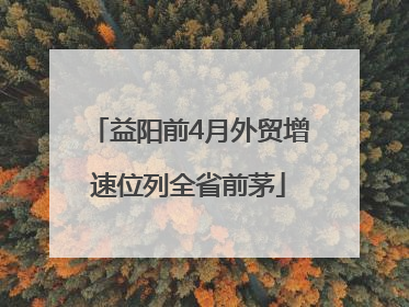 益阳前4月外贸增速位列全省前茅