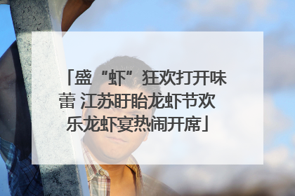 盛“虾”狂欢打开味蕾 江苏盱眙龙虾节欢乐龙虾宴热闹开席