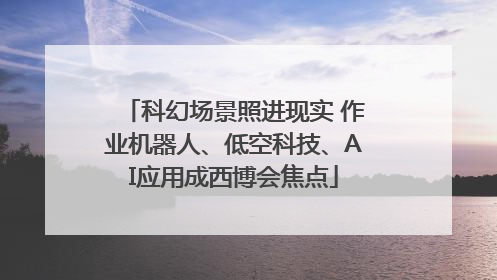 科幻场景照进现实 作业机器人、低空科技、AI应用成西博会焦点