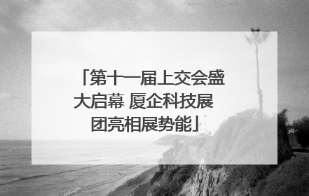 第十一届上交会盛大启幕 厦企科技展团亮相展势能
