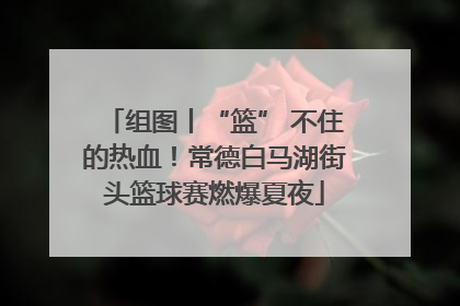 组图丨“篮” 不住的热血！常德白马湖街头篮球赛燃爆夏夜