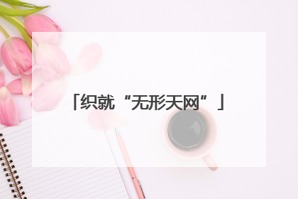 织就“无形天网”