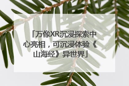 万像XR沉浸探索中心亮相，可沉浸体验《山海经》异世界