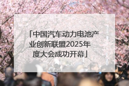 中国汽车动力电池产业创新联盟2025年度大会成功开幕