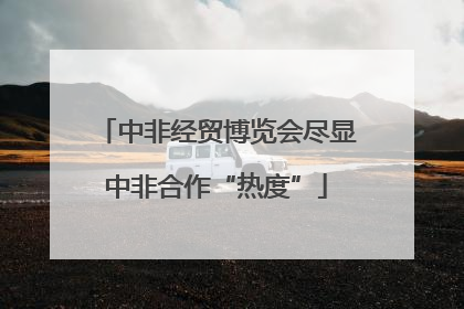 中非经贸博览会尽显中非合作“热度”