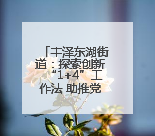 丰泽东湖街道：探索创新“1+4”工作法 助推党建引领物业管理提升