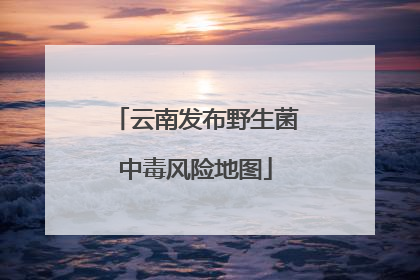 云南发布野生菌中毒风险地图