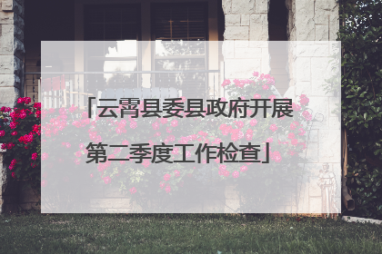 云霄县委县政府开展第二季度工作检查