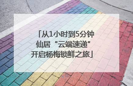 从1小时到5分钟 仙居“云端速递”开启杨梅锁鲜之旅