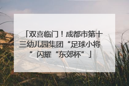 双喜临门！成都市第十三幼儿园集团“足球小将”闪耀“东郊杯”