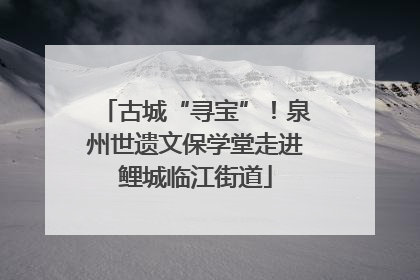 古城“寻宝”！泉州世遗文保学堂走进鲤城临江街道