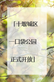 十堰城区一口袋公园正式开放