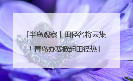 半岛观察丨田径名将云集！青岛办赛掀起田径热