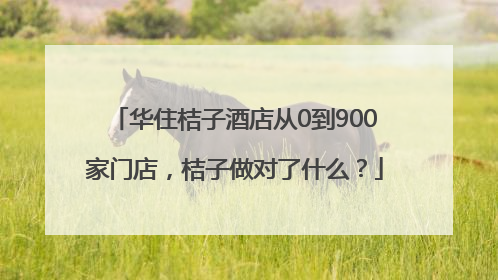 华住桔子酒店从0到900家门店，桔子做对了什么？