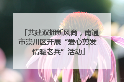 共建双拥新风尚，南通市崇川区开展“爱心剪发 情暖老兵”活动