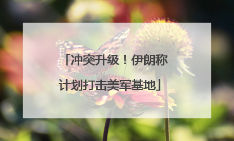 冲突升级！伊朗称计划打击美军基地