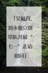 吴毓舟、刘永强分别带队开展“七一”走访慰问