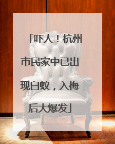 吓人！杭州市民家中已出现白蚁，入梅后大爆发