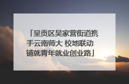 呈贡区吴家营街道携手云南师大 校地联动铺就青年就业创业路