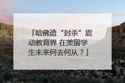 哈佛遭“封杀”震动教育界 在美留学生未来何去何从？