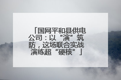 国网平和县供电公司：以“演”筑防，这场联合实战演练超“硬核”
