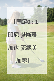 国足0∶1印尼 梦断雅加达 无缘美加墨