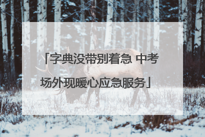 字典没带别着急 中考场外现暖心应急服务