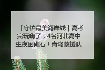 守护最美海岸线｜高考完玩嗨了，4名河北高中生夜困礁石！青岛救援队火速出动救上岸