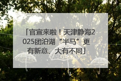 官宣来啦！天津静海2025团泊湖“半马”更有新意、大有不同
