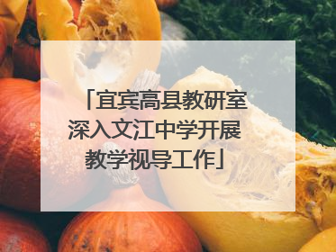 宜宾高县教研室深入文江中学开展教学视导工作