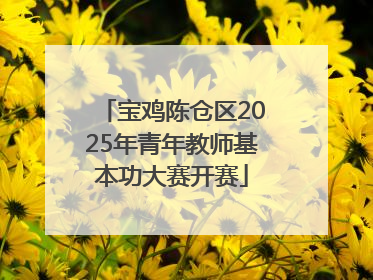宝鸡陈仓区2025年青年教师基本功大赛开赛