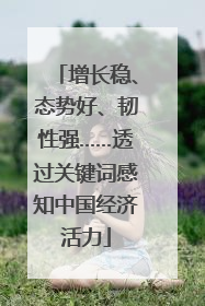增长稳、态势好、韧性强……透过关键词感知中国经济活力