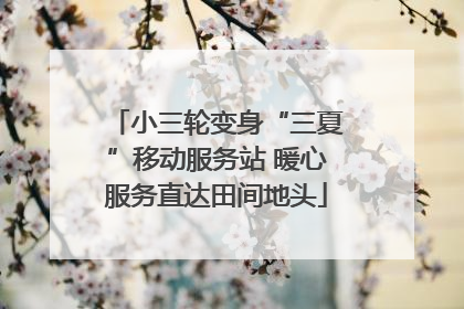 小三轮变身“三夏”移动服务站 暖心服务直达田间地头